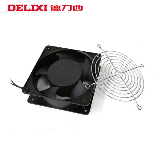 德力西电气（DELIXI ELECTRIC）轴流风机220v工业机柜散热风扇12038配电柜散热风机排风扇 110*110*25 220V含油