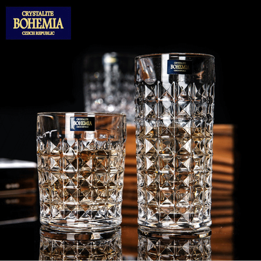 BOHEMIA Czech BOHEMIA imported crystal glass whiskey cup beer cup juice cup drink milk water cup 230ml short cup originally imported from the Czech Republic