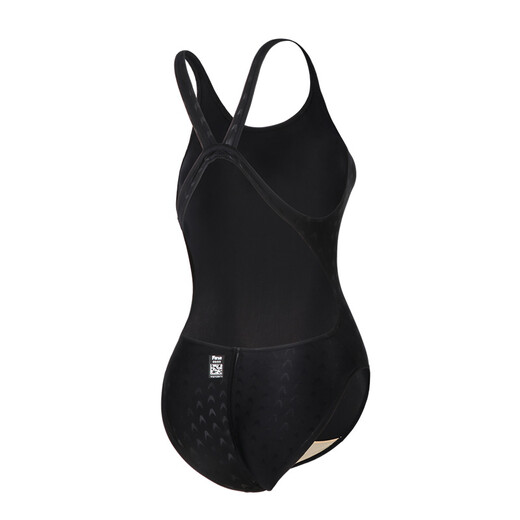 YINGFA imitation sharkskin fabric professional racing one-piece with drainage line triangle one-piece swimsuit 921 black 3XL (1.70m/130Jin Jin equals 0.5kg)