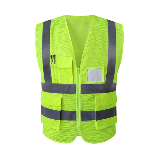 HONYSON reflective vest reflective clothing road construction safety warning clothing mesh reflective strips cycling fluorescent vest printable summer breathable style