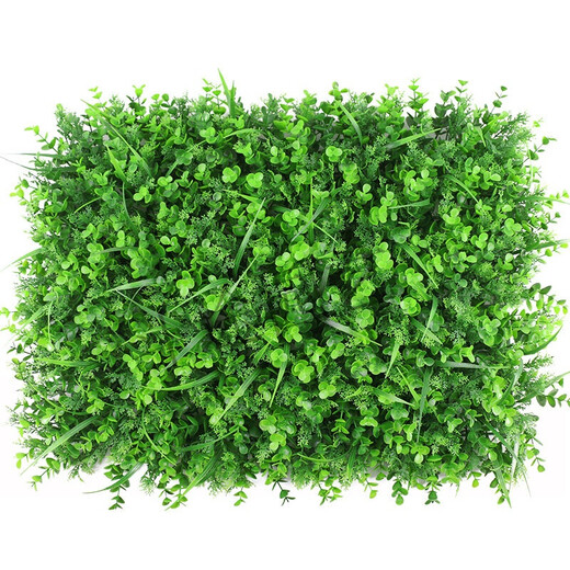 Dou Tu Gardening green plant wall simulated plant turf wall decoration indoor background flower wall green wall hanging plastic fake lawn door head 425 heads Eucalyptus