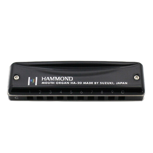 
SUZUKI Suzuki Japan imported HA20 high-end performance 10-hole blues harmonica ten-hole metal geal paint cover C-tune-common modular