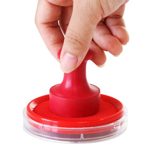 
Asia News w-9863 printing platform Quick-drying atomic ink seal round transparent printing platform red