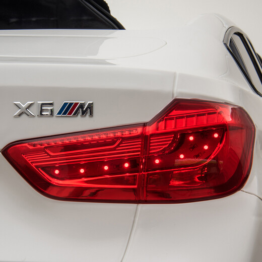 Berejia BMW children's electric car four-wheel with remote control swing off-road vehicle can sit on baby children's toys rechargeable car luxury red + soft wheel leather seat + remote control swing + seat adjustment + music Bluetooth