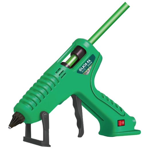 LAOA (LAOA) hot melt glue gun, temperature-adjustable hot glue gun, high-power glue gun with switch, new 80W (plus 10 thick and short glue sticks)