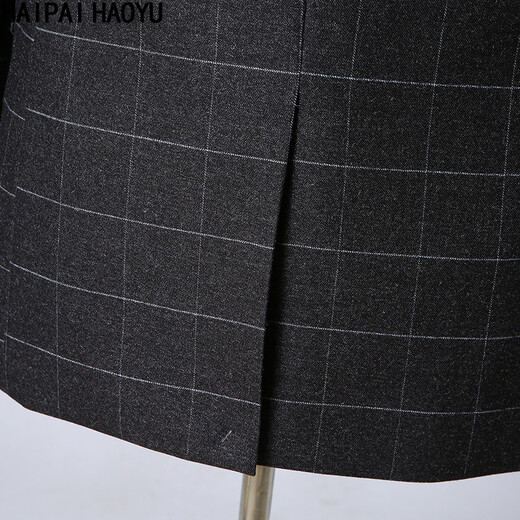 Haipaihaoyu Suit Men Gentleman Slim Business Formal Wear Traje gris oscuro Entrevista de traje profesional Vestido de novia 9911 Dark Grey 4xl (190)