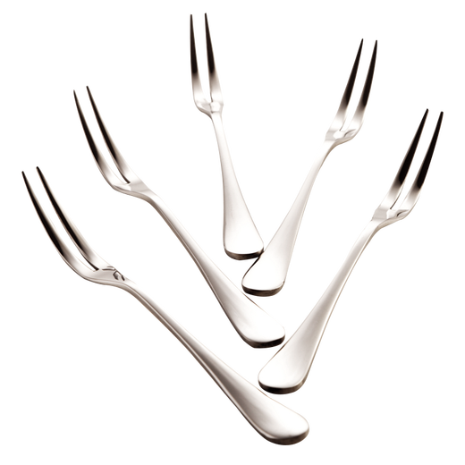 Onlycook stainless steel fruit fork 304 stainless steel Korean creative cake fork mooncake fork dessert fruit pick set stainless steel fruit fork five-piece set (free portable box for purchases of 10 pieces, random color) five pieces