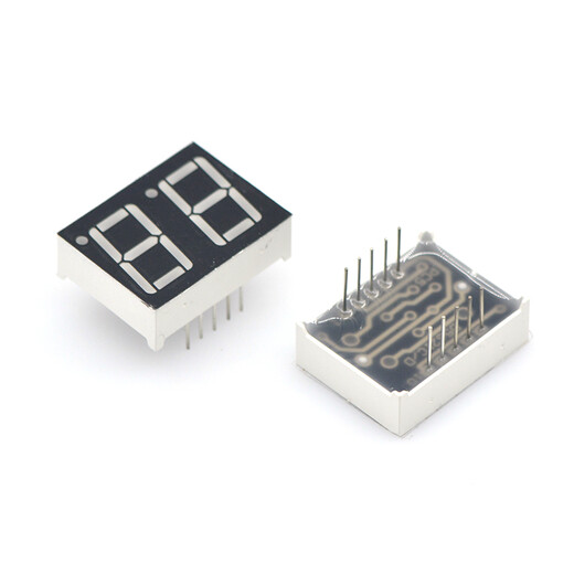 TaoTimeClub High-brightness red digital display tube 2-bit common cathode two-bit tube 0.5/0.56 inch 5621 red light digital tube