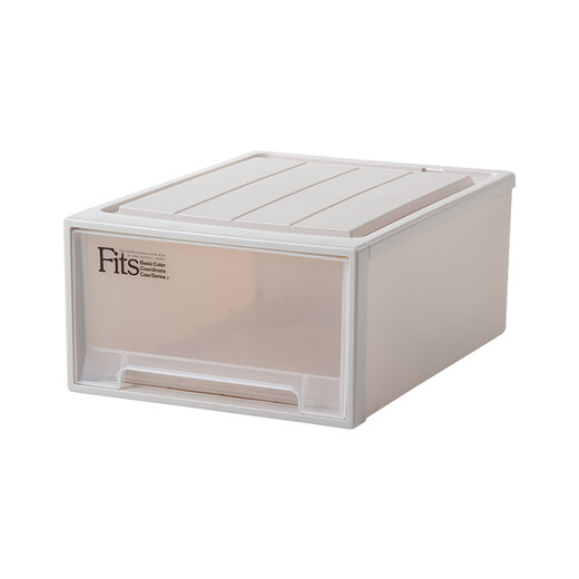 TENMA Japan imported drawer storage box wardrobe clothes sorting box storage box storage box stackable combination cabinet F3923 khaki (39*53*23cm) single package (original imported from Japan)
