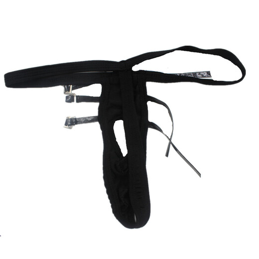 
Private sexy underwear, men's sexy underwear, tied and tied thong alternative T-trousers, tied cover, C384 average size 170Jin [Jin equals 0.5 kg], black