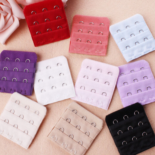 
Wantao Mid-breasted clamp narrow adjustment 4.5cm extended bra 3 rows of underwear extended distance 1.3 accessories bra buckle skin color