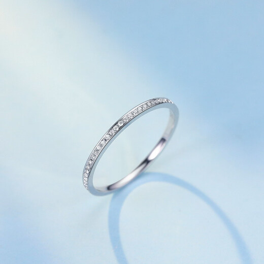 Zokai Diamond Ring Diamond Ring Fashion Row Ring Women's Ring Row Diamond Row Ring Tail Ring Fashion Gold Gift for Girlfriend White 18K Gold Please inquire customer service for the ring number before placing an order