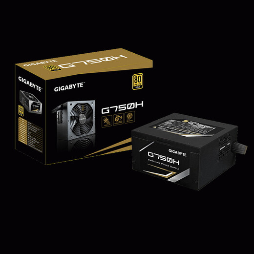 技嘉(GIGABYTE)额定750W GP-G750H电源(5年质保/80Plus金牌/14CM静音风扇/半模组/台式机电源)