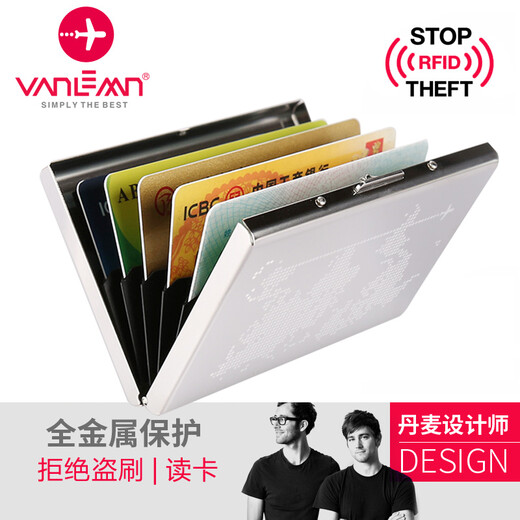 Van Le Danemark Carte anti-Theft Boîte à balayage Boîte à balayage Boundage NFC Signal anti-magnétique Pack de carte en acier inoxydable Carte de reprise de cartes à cartes à cartes à cartes à cartes à cartes à cartes Conduct