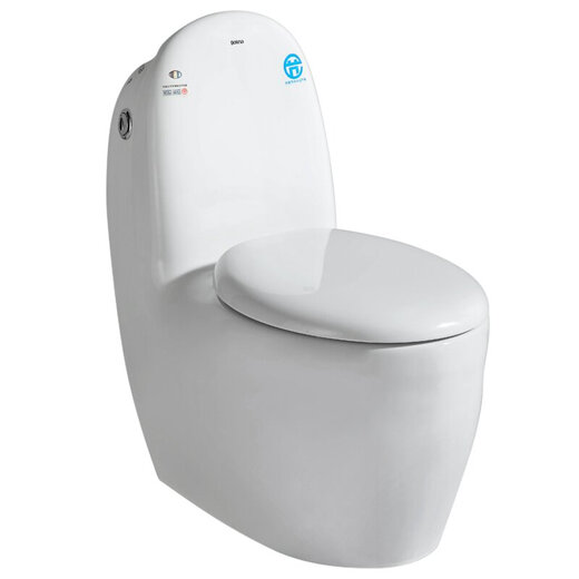 航标（Bolina）马桶坐便器海豚型节水静音马桶 W1391/2 400坑距