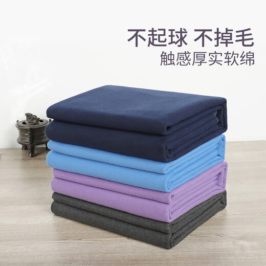 火迪鸟艾扬格瑜伽毯子瑜珈辅具休息术毛毯冥想毯瑜伽垫防滑铺巾布毯盖毯 深灰