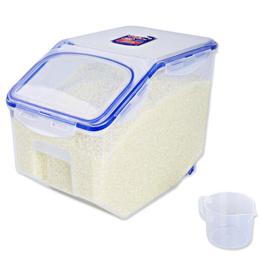 LOCK&LOCK fresh-keeping box, rice bucket, storage tank, storage box, sealed tank, cereal box, rice box, annual meeting benefit 10kg