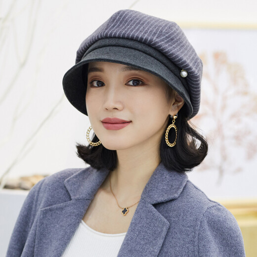 677888 beret women's hat autumn and winter fashion octagonal hat newsboy hat spring Japanese Korean version trend British retro winter