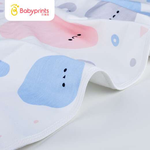 贝瑞加Babyprints婴儿隔尿垫巾透气可洗防水新生儿护理垫月经垫床单 克里克利 100*70cm