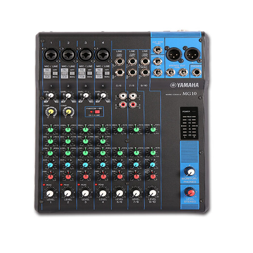 Yamaha mixer MG series professional mixer multi-channel control with effector stage performance company conference group settings MG10 mixer 10 channels