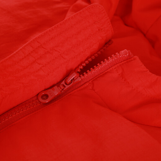 Chaos Jiangnan Solid Color Down Jacket Over Knee Long Winter New Women's White Duck Down Comfortable Warm Hooded Casual Jacket Red M