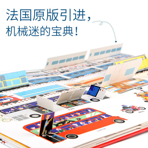 
[Support genuine version] Many transportation tools + a very busy construction site. Set of 2 volumes. Children's popular science 3D three-dimensional toy books.
