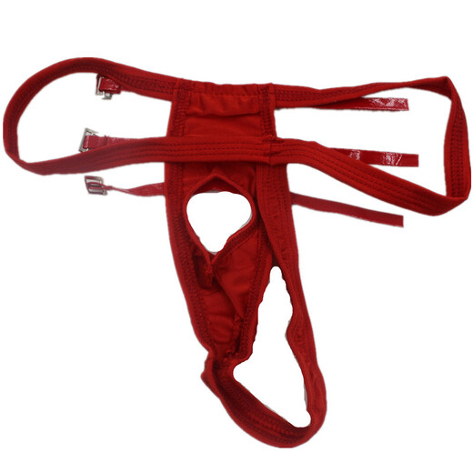 
Private sexy underwear, men's sexy underwear, tied and tied thong alternative T-trousers, tied cover, C384 average size 170Jin [Jin equals 0.5 kg], black