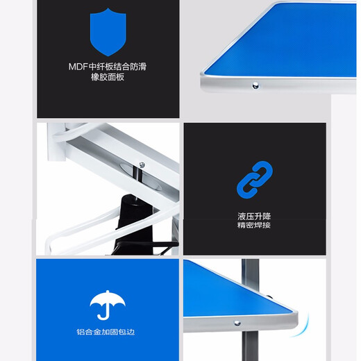 Chunzhou N-201 Large Hydraulic Beauty Table Pet Hydraulic Lift Beauty Table Black Dot