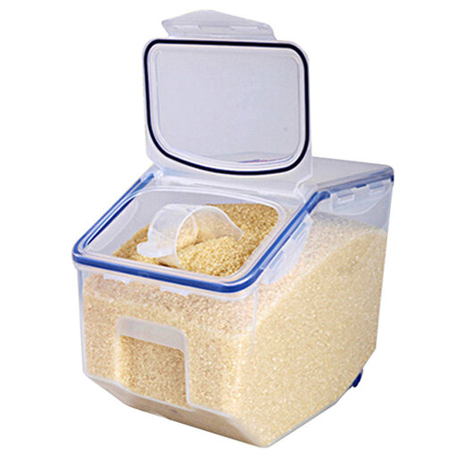 LOCK&LOCK fresh-keeping box, rice bucket, storage tank, storage box, sealed tank, cereal box, rice box, annual meeting benefit 10kg