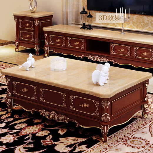 MENGMEISXUAN AMERICAN TABLE BASE ENVIRAINE TABLE BATE ENTERNE MARBRE LA TABLE BACE SOIX SOLIDE SCARVE NATUREL STONE BEIGE STONE AMERICAN CLASSIQU