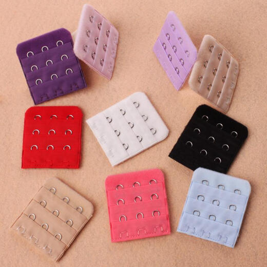 
Wantao Mid-breasted clamp narrow adjustment 4.5cm extended bra 3 rows of underwear extended distance 1.3 accessories bra buckle skin color