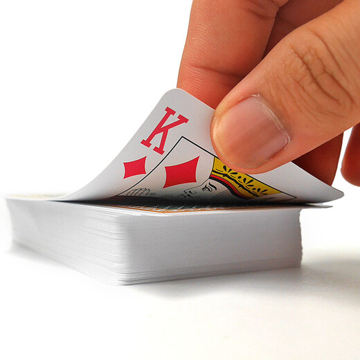 GYT Texas Hold'em Poker Plastic PVC Waterproof PVC Practical Double-Side Frosted Poker Small font 902 Red Pair