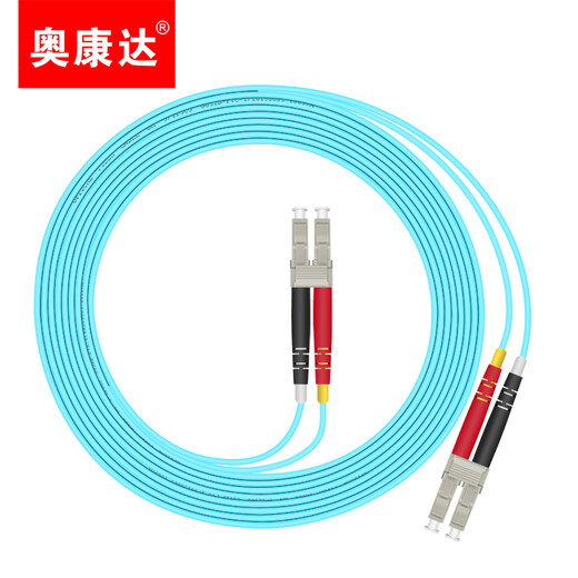 奥康达  工业电信级万兆光纤跳线OM4多模LC/LC光纤线OM3 万兆多模双芯光纤线 万兆光纤线lc 双工 12048A 5米