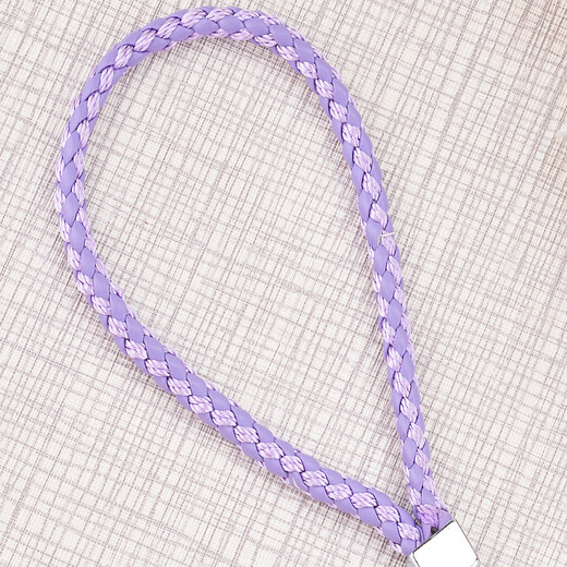
Zhenge mobile phone lanyard short mobile phone rope mobile phone rope lanyard mobile phone chain hanging brand breast key Apple 6s flower (purple) lanyard - short