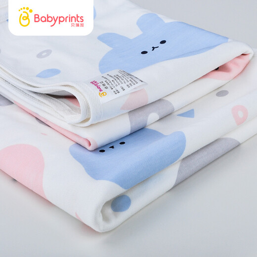 贝瑞加Babyprints婴儿隔尿垫巾透气可洗防水新生儿护理垫月经垫床单 克里克利 100*70cm