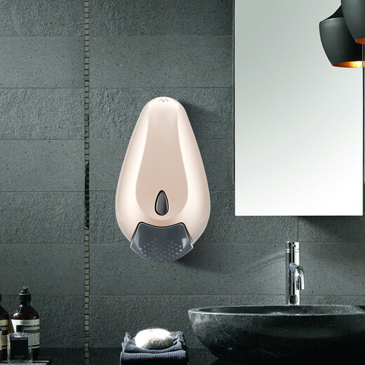 
Bosharon Hand press soap dispenser Hotel and hotel without punching wall hanging manual soap dispenser bottle double-head soap dispenser shower gel box 1098D single grid gold