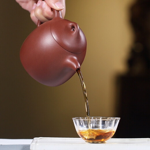 Hidden Pot World Yixing Purely Handmade Purple Clay Pot Original Mine Bottom Trough Qing Dynasty Famous Kung Fu Teapot Tea Set Qin Quan Pot Large