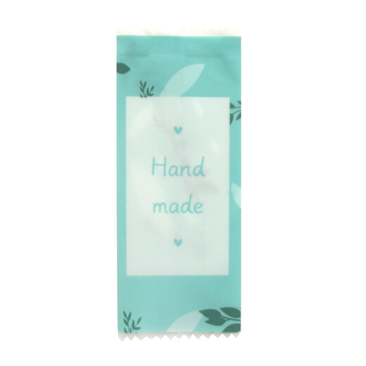 Baking Xiaoai nougat packaging bag 100 pieces nougat paper machine seal bag small candy paper bag handmade household baking packaging bag sweet cherry blossom 200 pieces