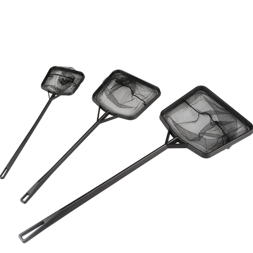 SUNSUN Fish Tank Fishing Net Aquarium Fishing Net Square Handmade Fish Tank Fishing Goldfish Small Fishing Net Black Fish Fishing Large Sx-21 (Fishing Net Length 21 Width 17cm)