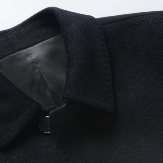 Manteau en laine en laine hongdu manteau en laine pour hommes en laine en laine moyen moyen d'âge moyen et âgé automne et hiver nouveau style noir jx9190 165/84S