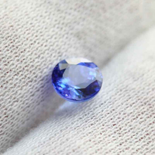 Tiya farbiger Schatz Tansanitsteine ​​sind ca. 1,5ct, ca. 775 mm, Tansanit, reines runder Tansanit Bare Stone T008