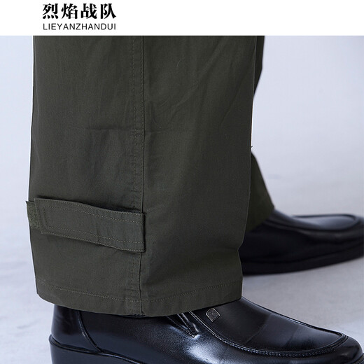 烈焰战队 工作服套装 男士夏季新短袖薄款军旅户外工装 劳保服套装 汽修工程服 全棉半袖工服厂服可定制 829短袖套装（上衣+裤子） 175（建议130-145斤）