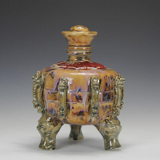 One meter Yaya Ya Jingdezhen ceramic wine bottle, high-end Kowloon, 5 Jin Jin equals 0.5 kg, 10 Jin Jin equals 0.5 kg, packed with wine flask, sealed wine jar, wine jar, white wine set, 5 Jin Jin equal to 0.5 kg, packed