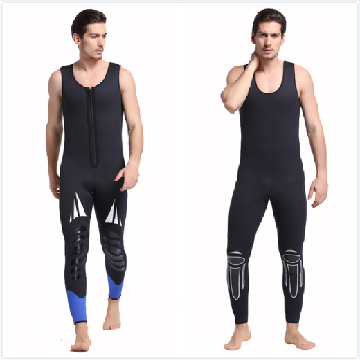 SBART 3/5MM wetsuit split thickened to keep warm and cold, winter swimming sports surfing deep snorkeling anti-scratch jellyfish suit 1164 black 5MM one-piece XXXL