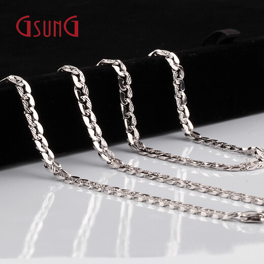 GsunGPT950 platinum necklace for men and women, fully solid, single-sided carving, personalized fashion, thick platinum necklace, can be customized, exclusive customization deposit deposit