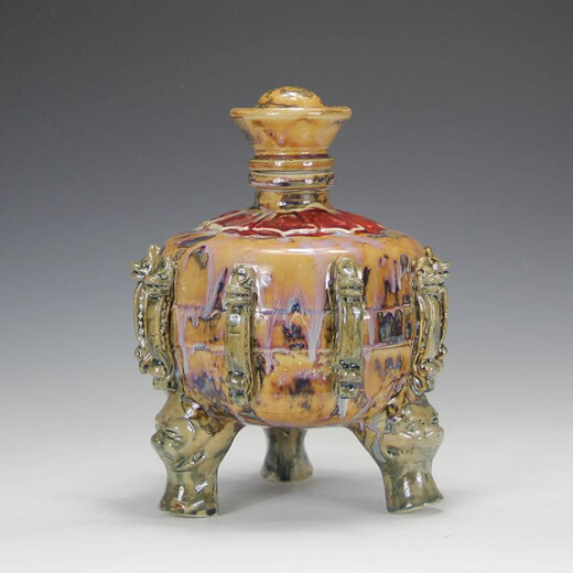 One meter Yaya Ya Jingdezhen ceramic wine bottle, high-end Kowloon, 5 Jin Jin equals 0.5 kg, 10 Jin Jin equals 0.5 kg, packed with wine flask, sealed wine jar, wine jar, white wine set, 5 Jin Jin equal to 0.5 kg, packed