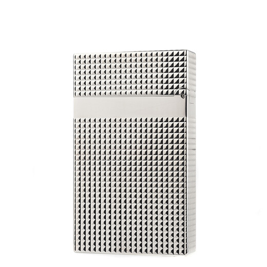 S.T.Dupont French Dupont lighter gift box Ligne2 diamond diamond pattern loudspeaker lighter as a gift for boyfriend, silver plated 16184