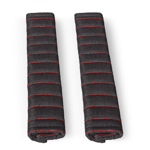 Eagle Age Seat Belt Shoulder Cover Car Seat Belt Cover Safety Belt Cover Seat Belt Adjuster Anti-Stranglehold Black Red (Pair)