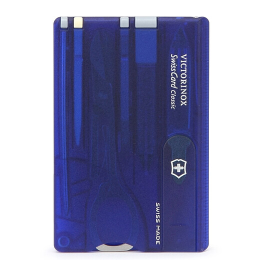 Victorinox Swiss Army Knife 10 Functions Fruit Knife Multi-Function Knife Folding Knife Classic Swiss Card Blue 0.7122.T2