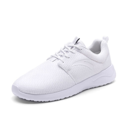 ANTA Men's Shoes 91645566-1 Men's Lightweight Running Shoes Fashionable Casual Versatile Running Shoes ANTA White/Light Gray 40